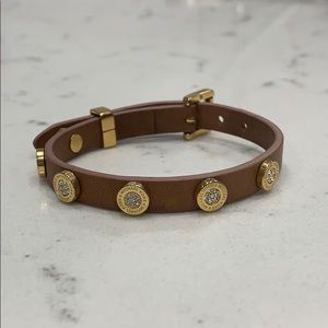 Michael Kors leather adjustable bracelet